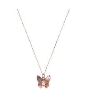 Κολιέ ALVIERO MARTINI 1A CLASSE Papillons necklace 1698714 Ροζ Χρυσό